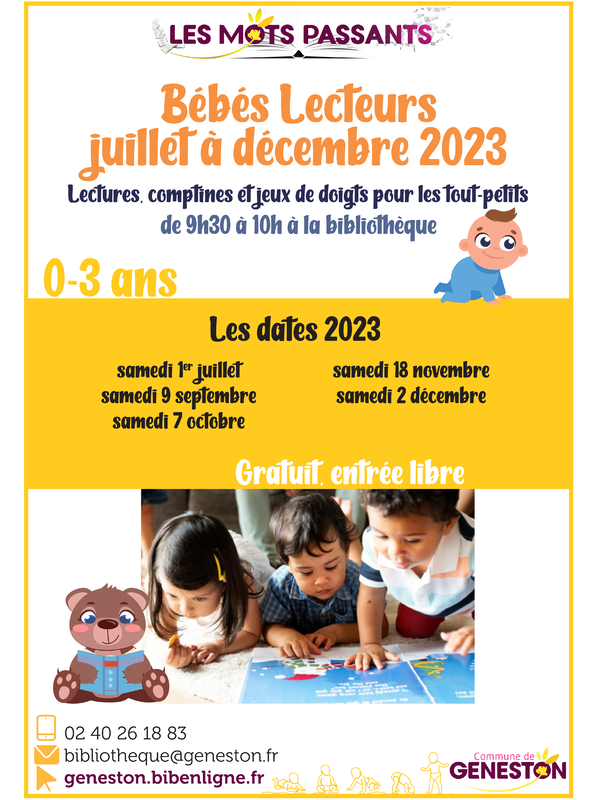bébés lecteurs juillet décembre 2023