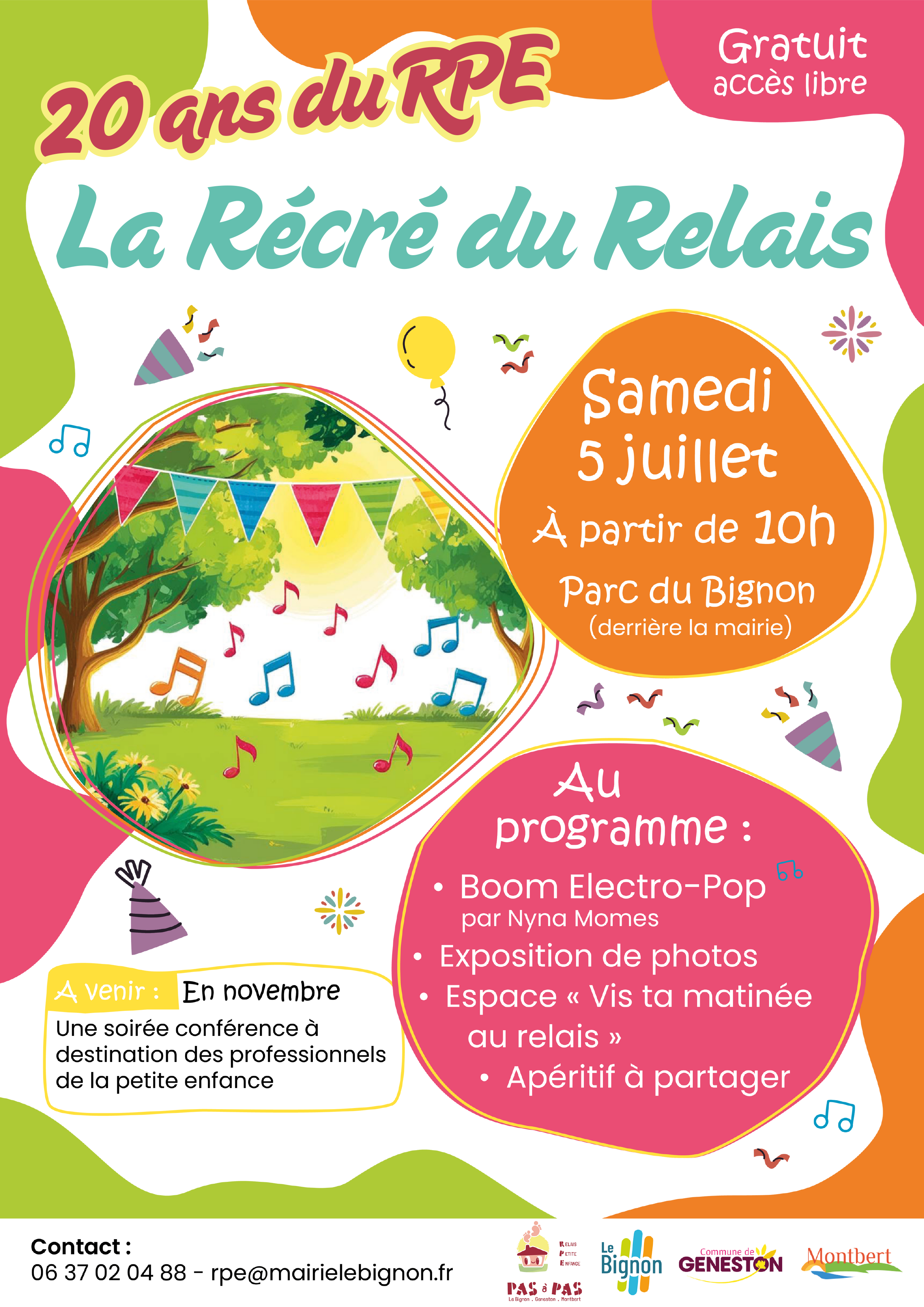 affiche la récré du relais
