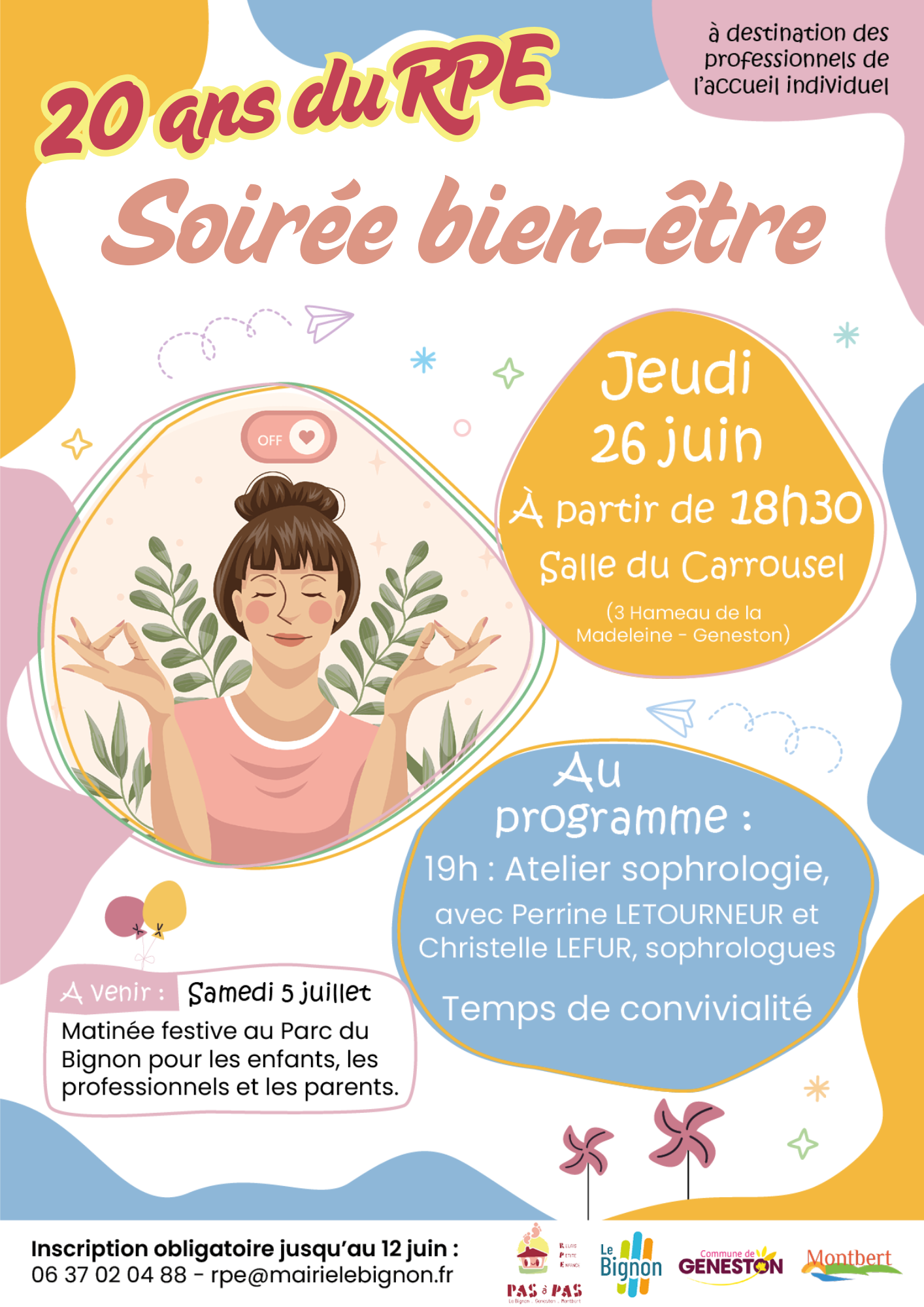 affiche soirée bien-être