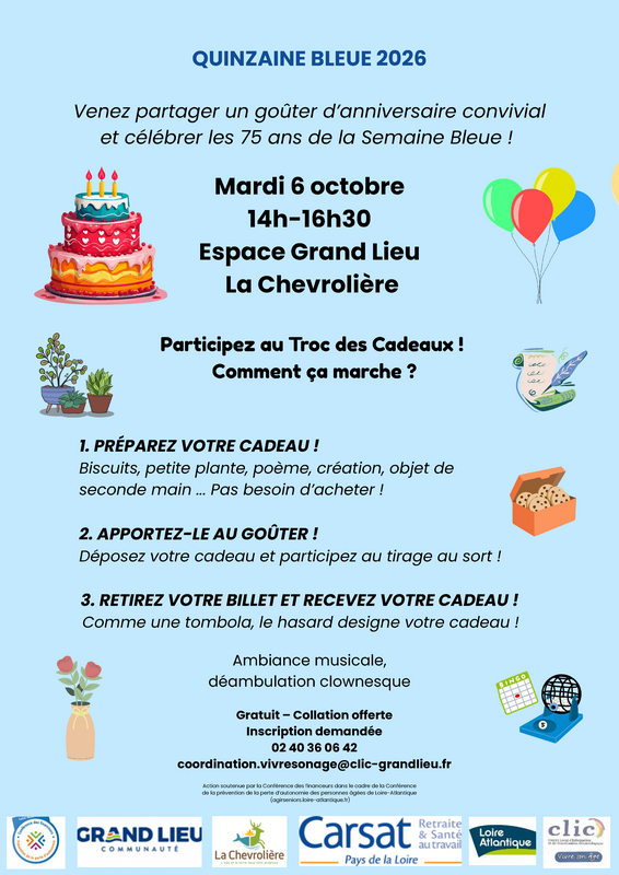 Affiche temps fort semaine bleue 2026