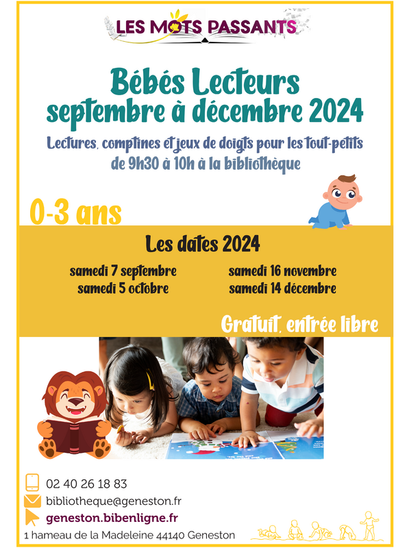 bébés lecteurs septembre décembre 2024